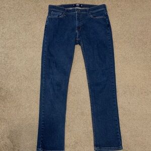 Hollister Men's Dark Blue Straight Leg Jeans 34 x 34